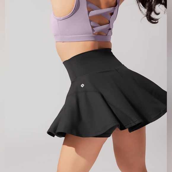 POPFLEX Twirl Skort in Black Size Small - Picture 1 of 6